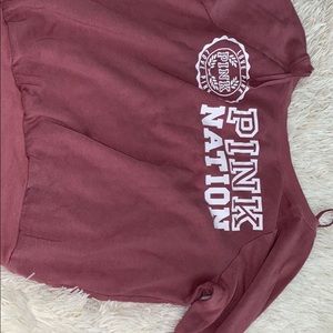 Pink off the shoulder shirt